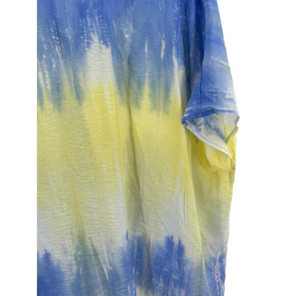 ODDY Flowy Tunic Blouse Tie Dye Small Medium Top Blouse - Picture 6 of 10